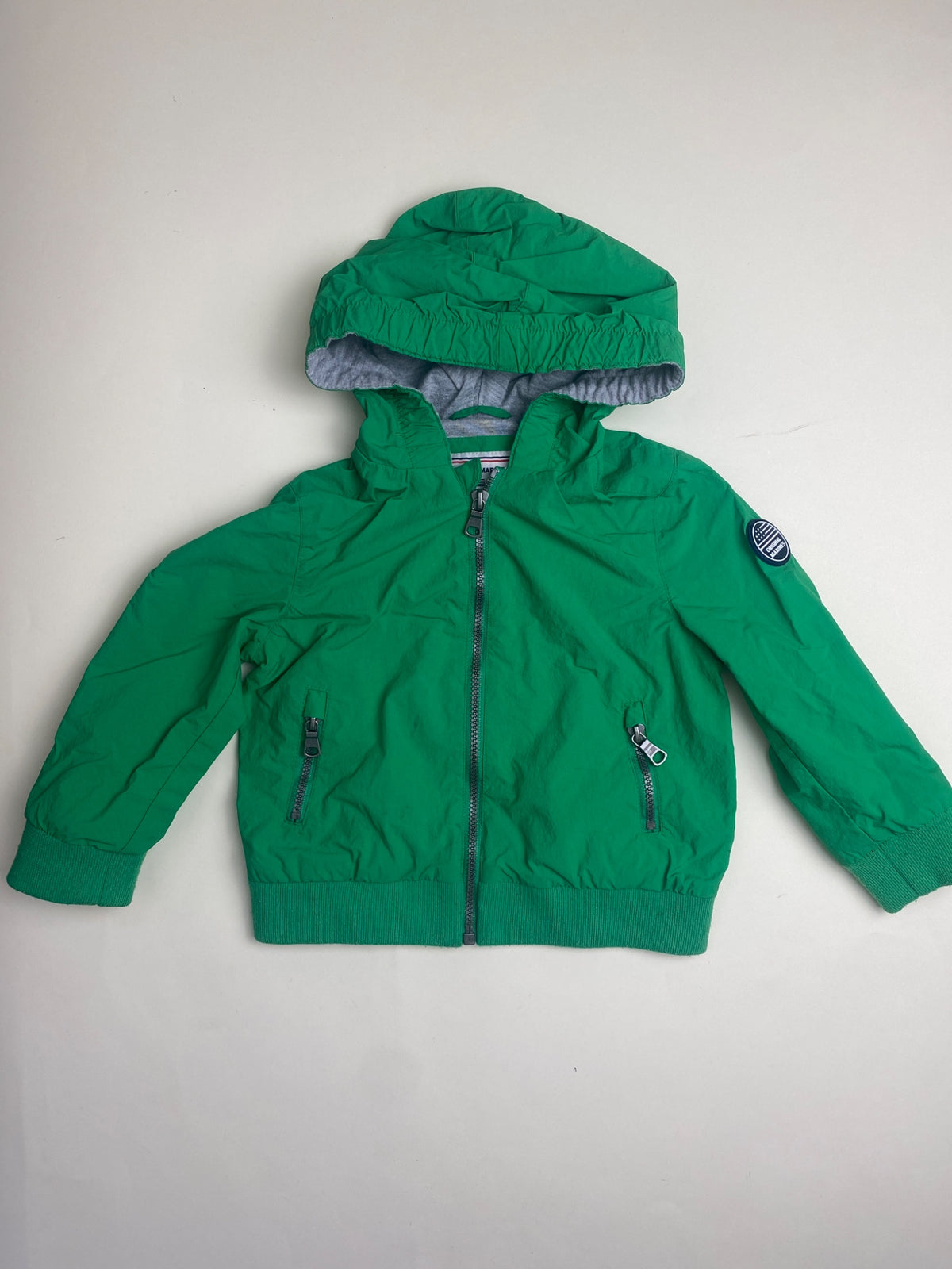 Giacca bambino con cappuccio verde