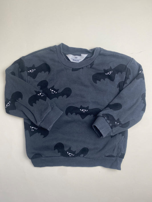 Felpa H&M per bambini con stampa pipistrelli Halloween