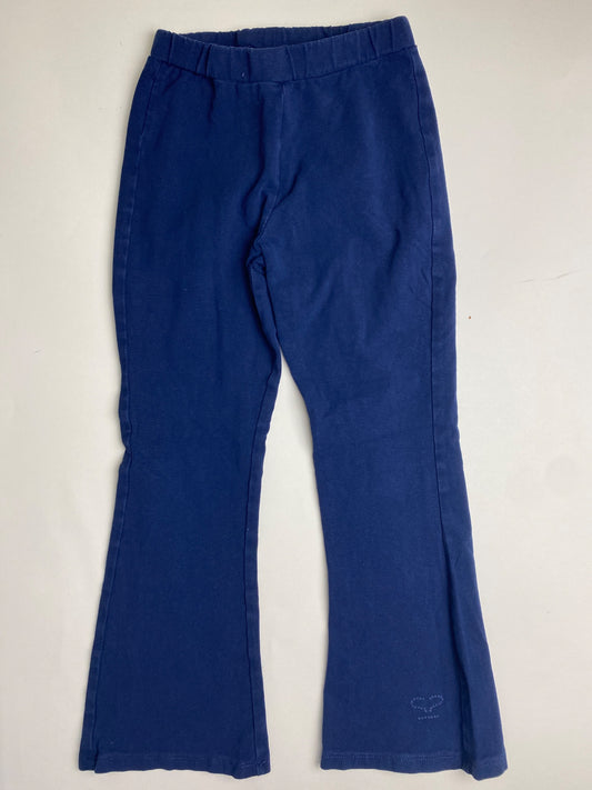 Leggings a zampa d'elefante blu scuro