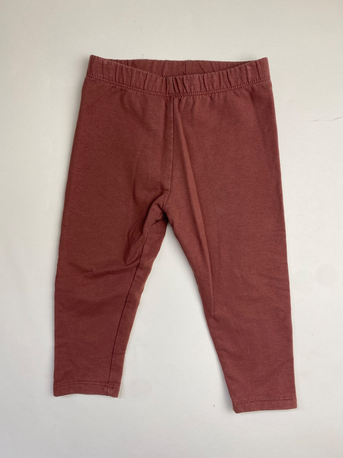 Leggings Bambino/a Terracotta con Trama