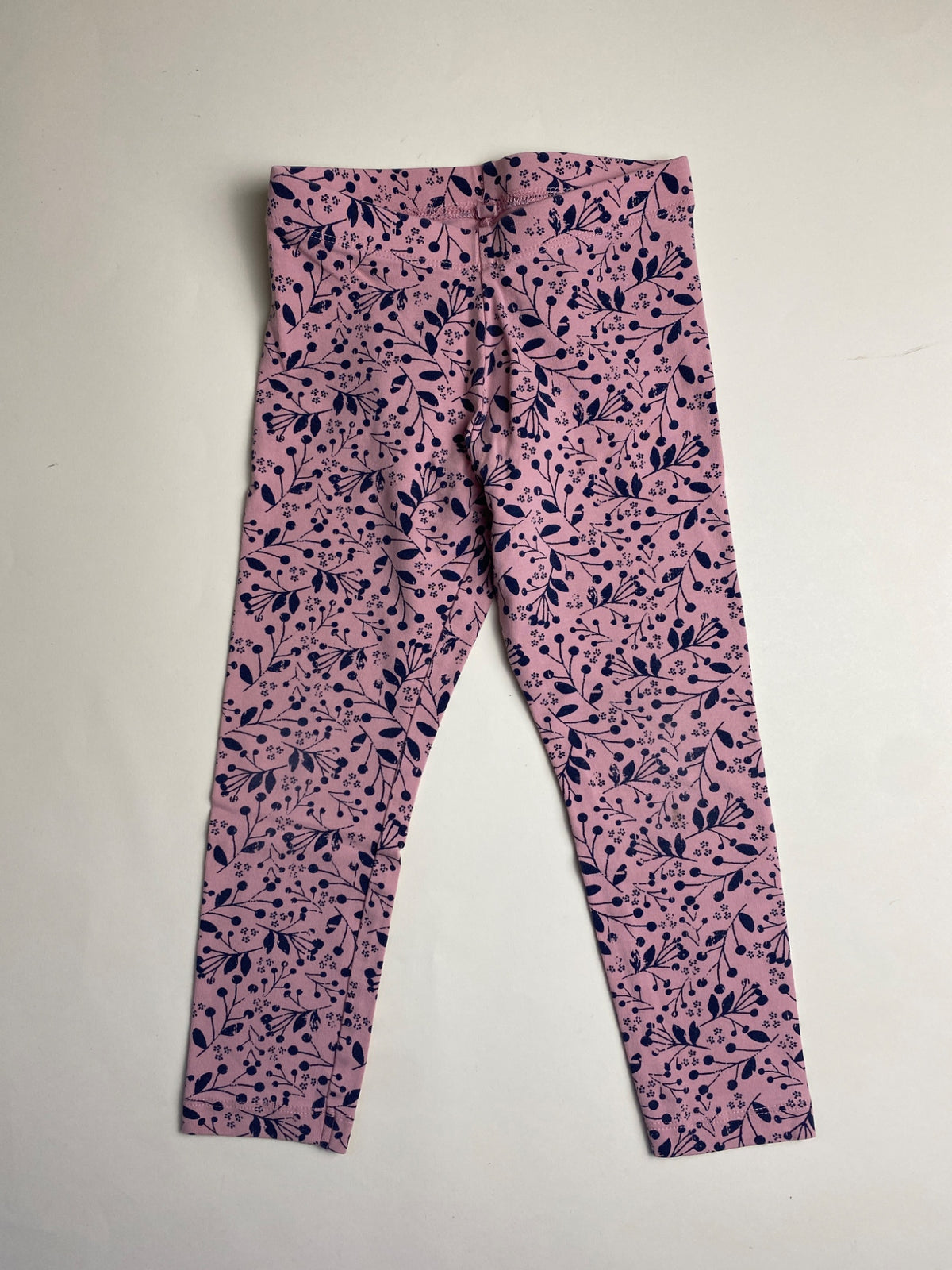Leggings Bambina Rosa con Fantasia Floreale