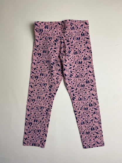 Leggings Bambina Rosa con Fantasia Floreale