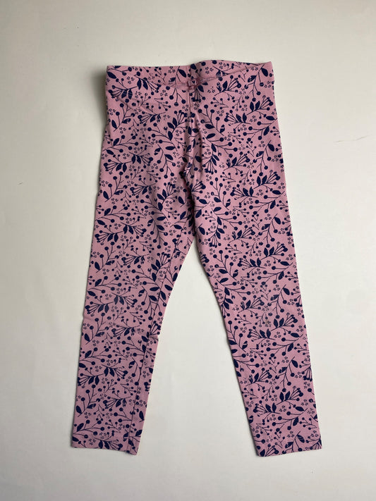Leggings Bambina Rosa con Fantasia Floreale