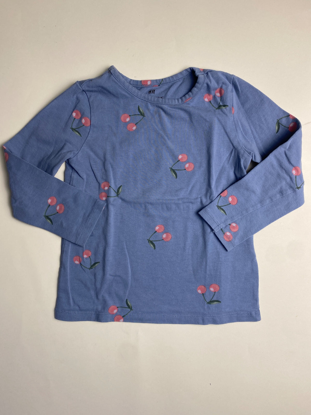 Maglietta a maniche lunghe H&M per bambini con stampa ciliegie