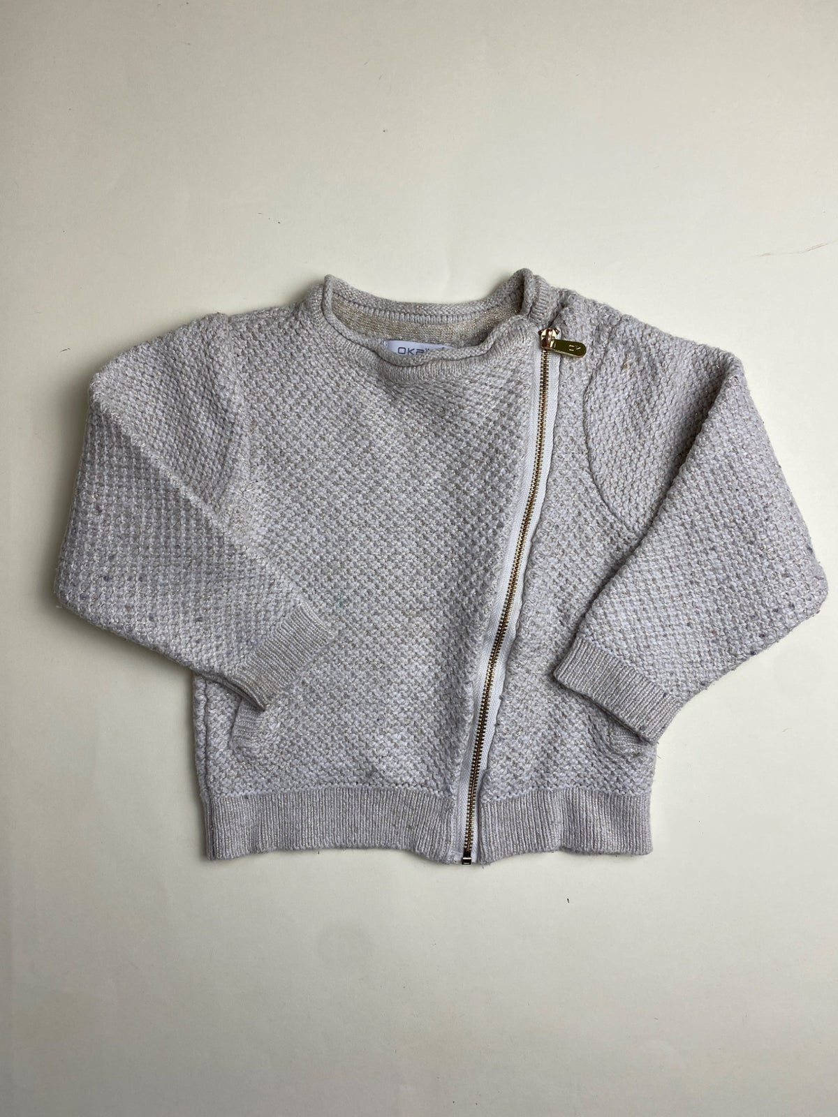Cardigan Asimmetrico con Zip