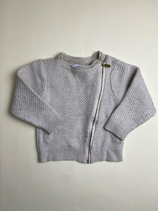 Cardigan Asimmetrico con Zip
