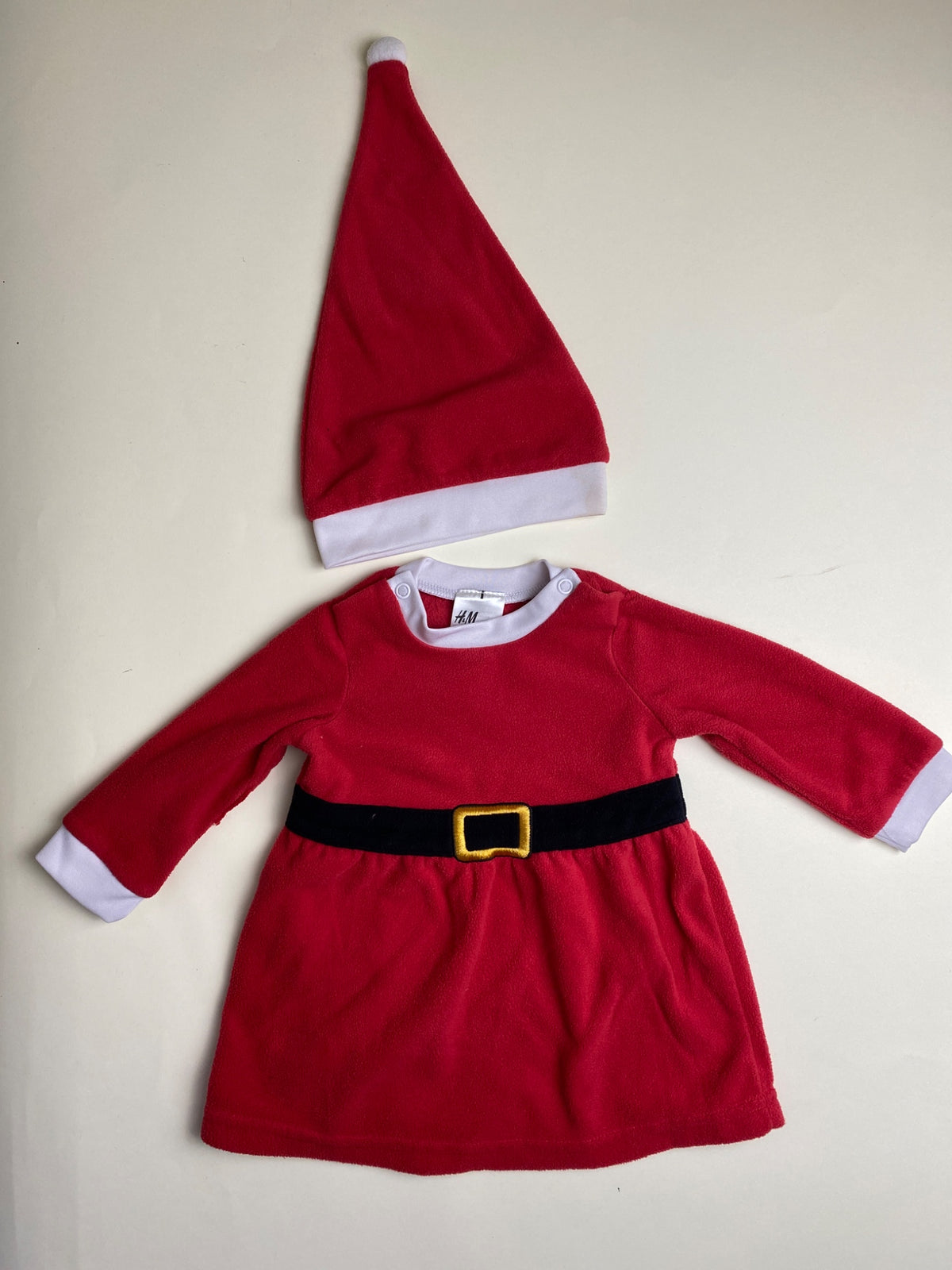Set vestito e cappello da Babbo Natale per neonato