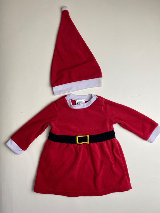 Set vestito e cappello da Babbo Natale per neonato