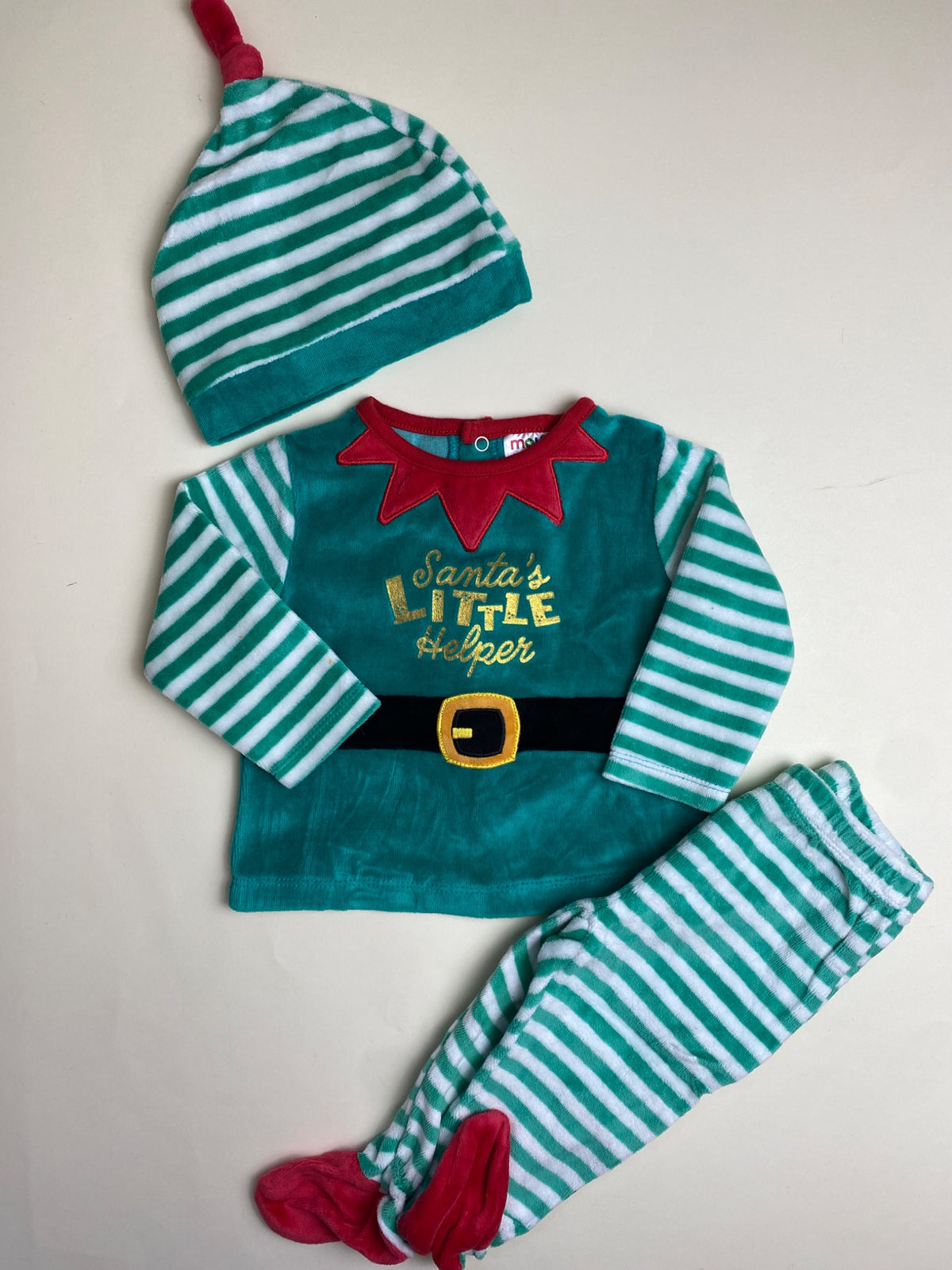 Set natalizio da elfo per neonato/bambino