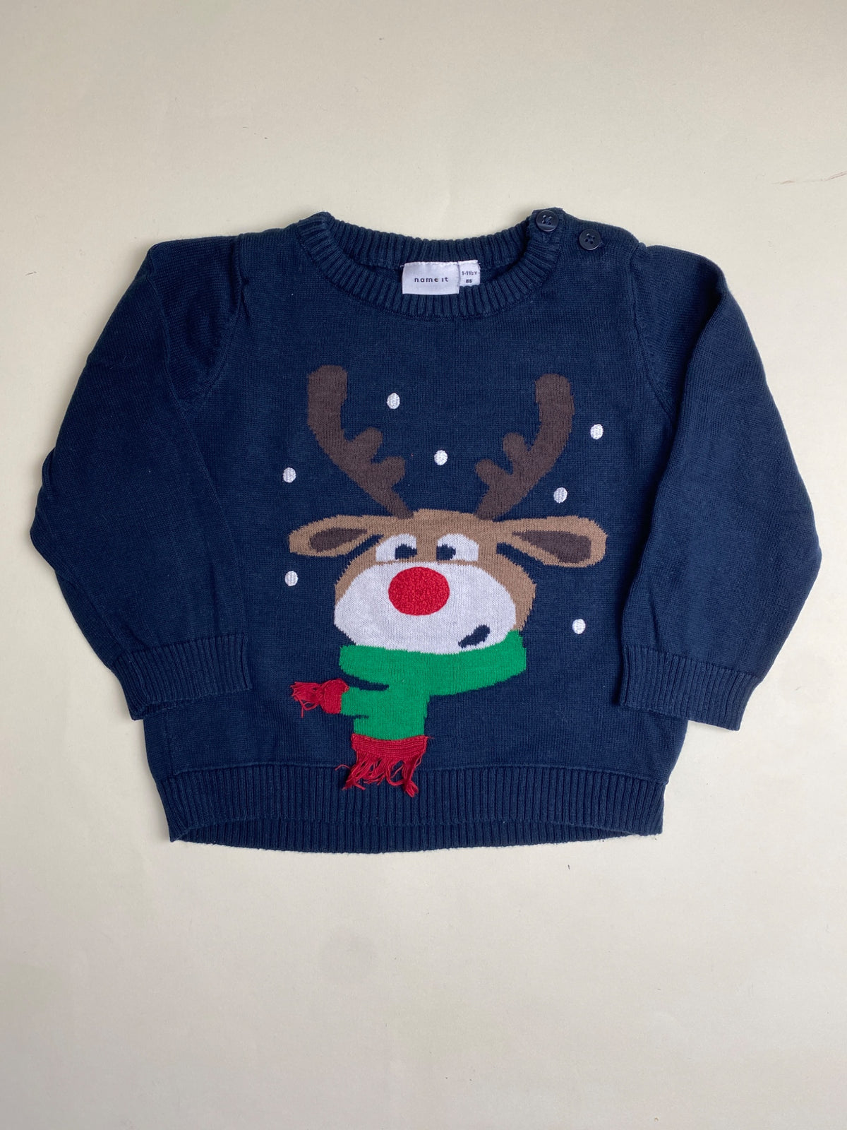 Maglione natalizio per bambini con renna