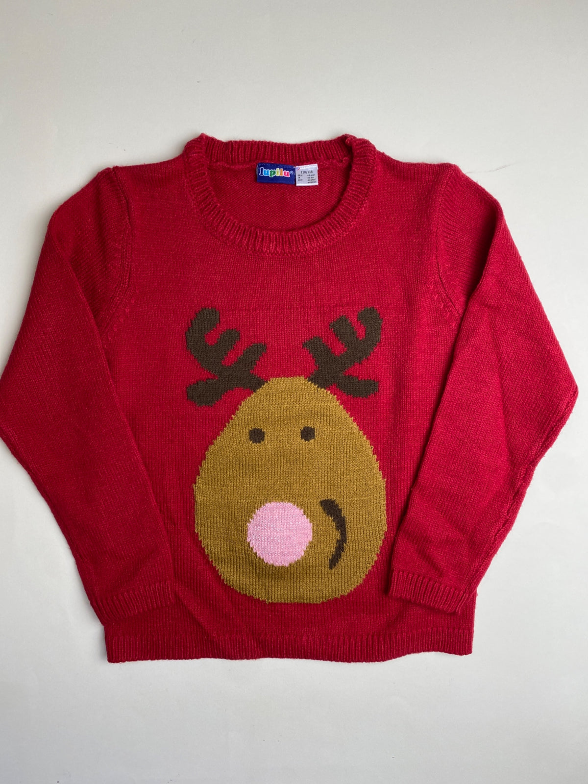Maglione Natalizio Rosso con Renna