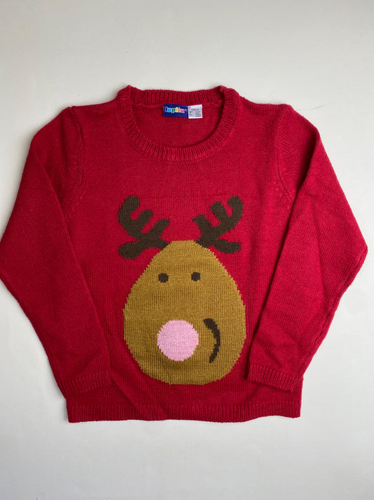 Maglione Natalizio Rosso con Renna