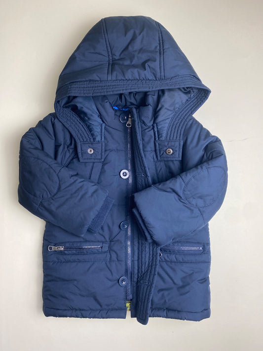 Piumino Bambino con Cappuccio Blu Scuro