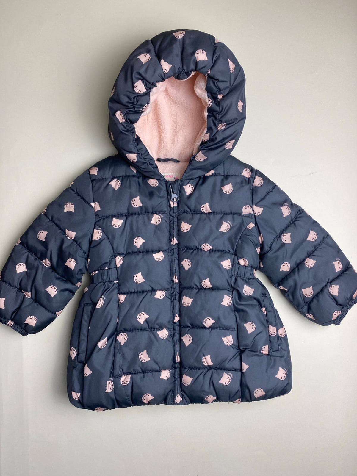 Piumino Bambina con Stampa Gatti