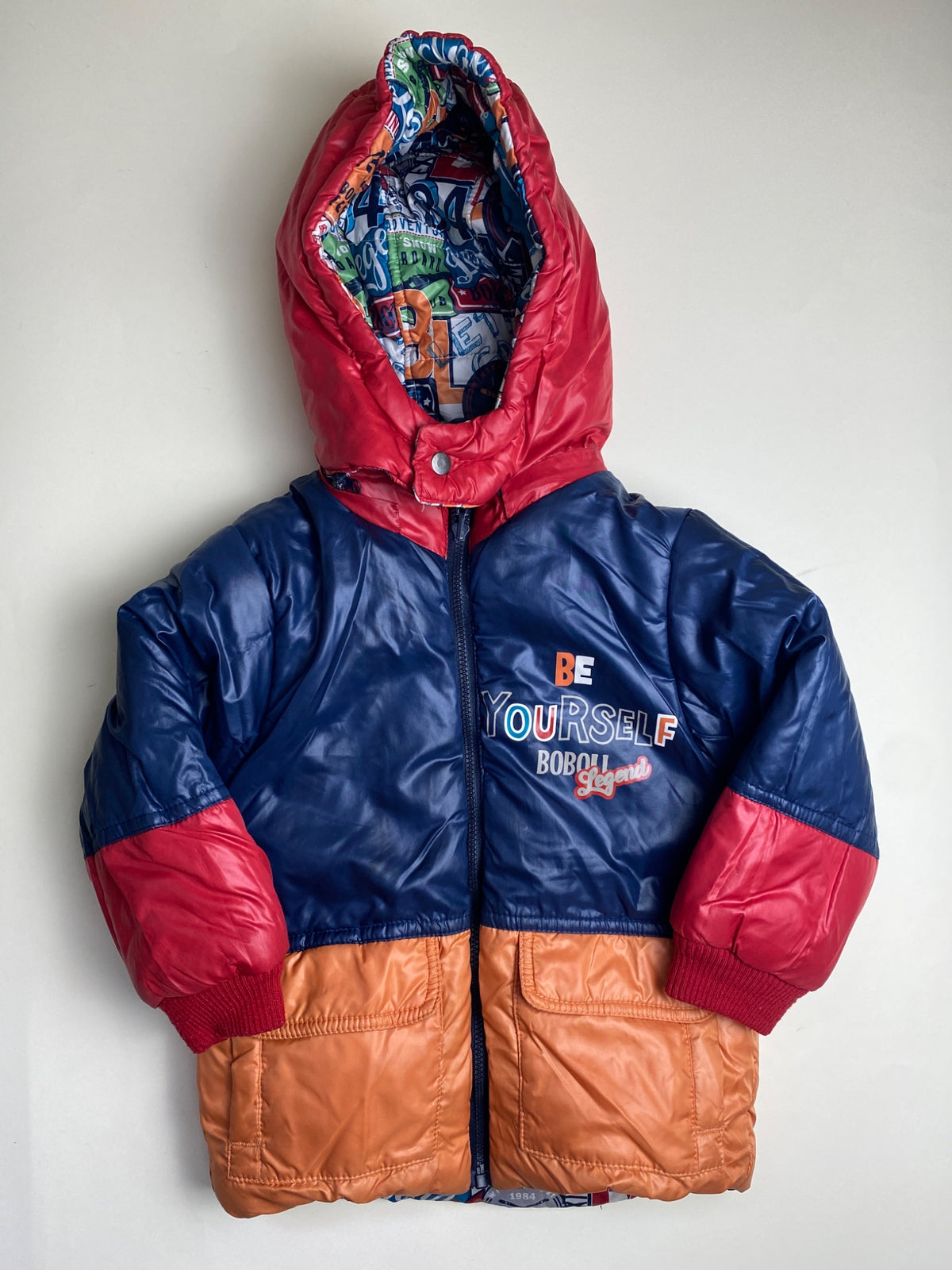 Piumino Reversibile Bambino Boboli con Cappuccio