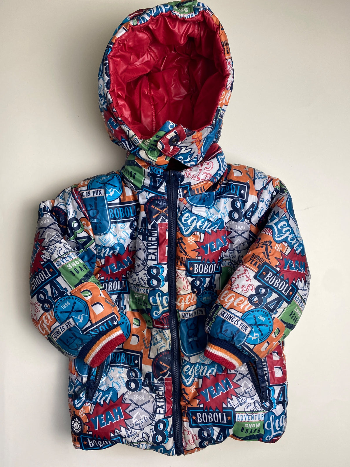 Piumino Reversibile Bambino Boboli con Cappuccio