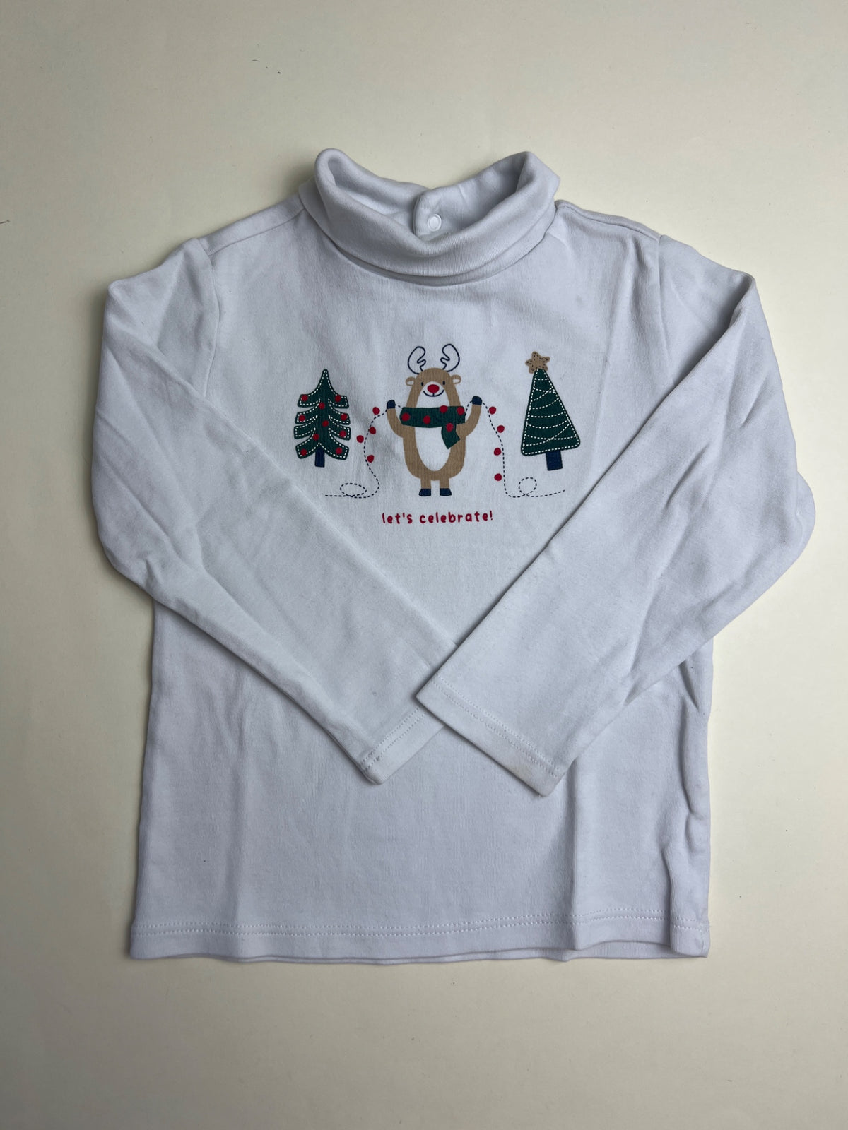 T-shirt a maniche lunghe con collo alto