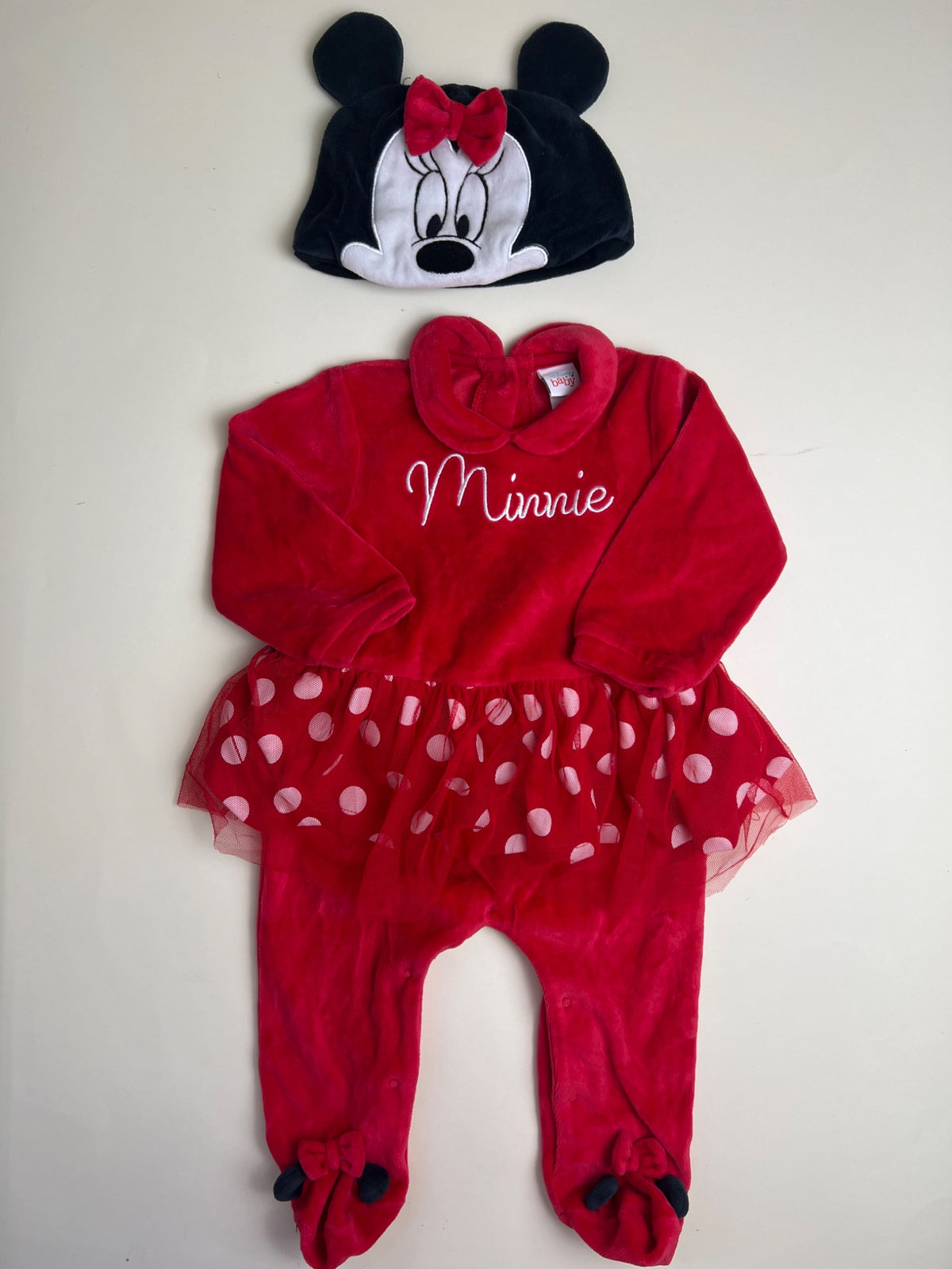 Set Tutina e Cappello Minnie Mouse per Neonata